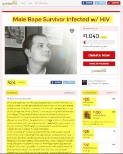 Male Rape Survivor Infected w/ HIV