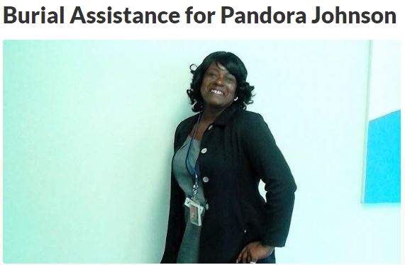 Burial Assistance for Pandora Johnson GoFundMe Boost ZumaFunder.com Help