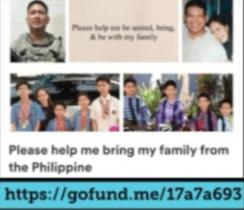 GoFundMe to bring Palisoc Family Home to USA from Philippines 2